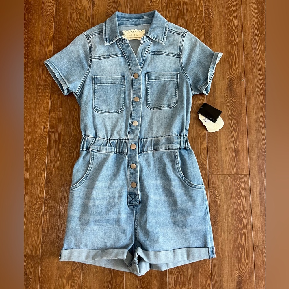 Denim Romper